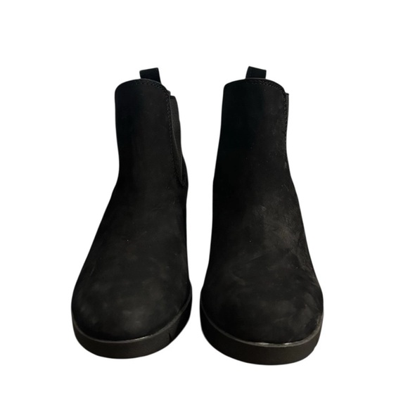 NWT! Cliffs White Mountain Wedge Boots Black Leather Ankle Booties Winter 7 M - Picture 2 of 8